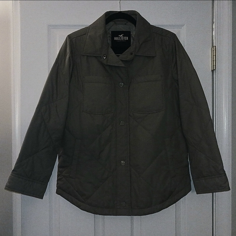 Hollister Women's Quilted Utility Jacket - Olive